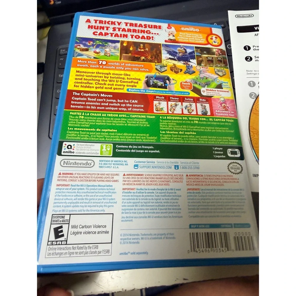 Captain Toad Treasure Tracker Nintendo Wii U Game‎ 2014 Puzzle Platformer